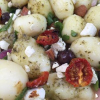 Healthy & Organic: Greek Pesto Potato Salad